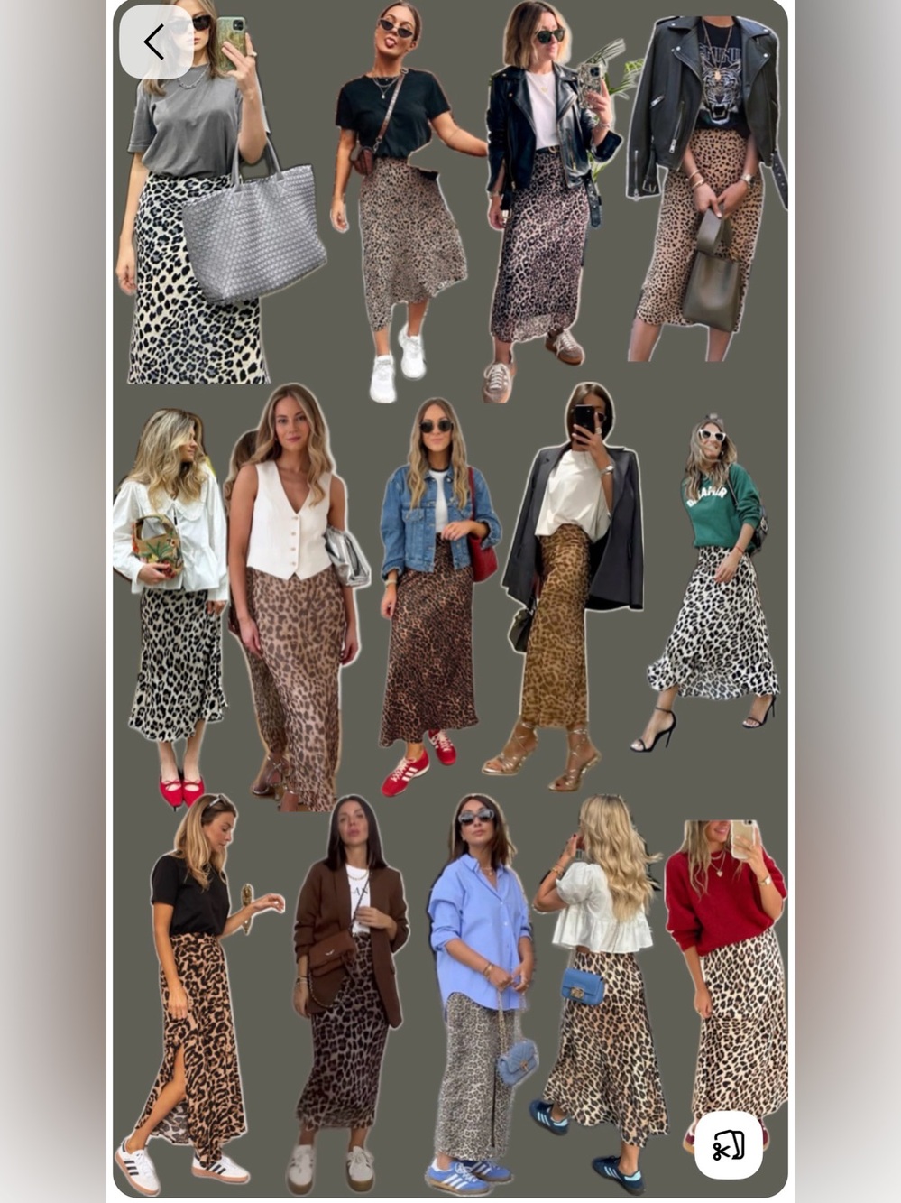 Abercrombie & Fitch Leopard Print Maxi Skirt - Brown & Black - Picture 5 of 5